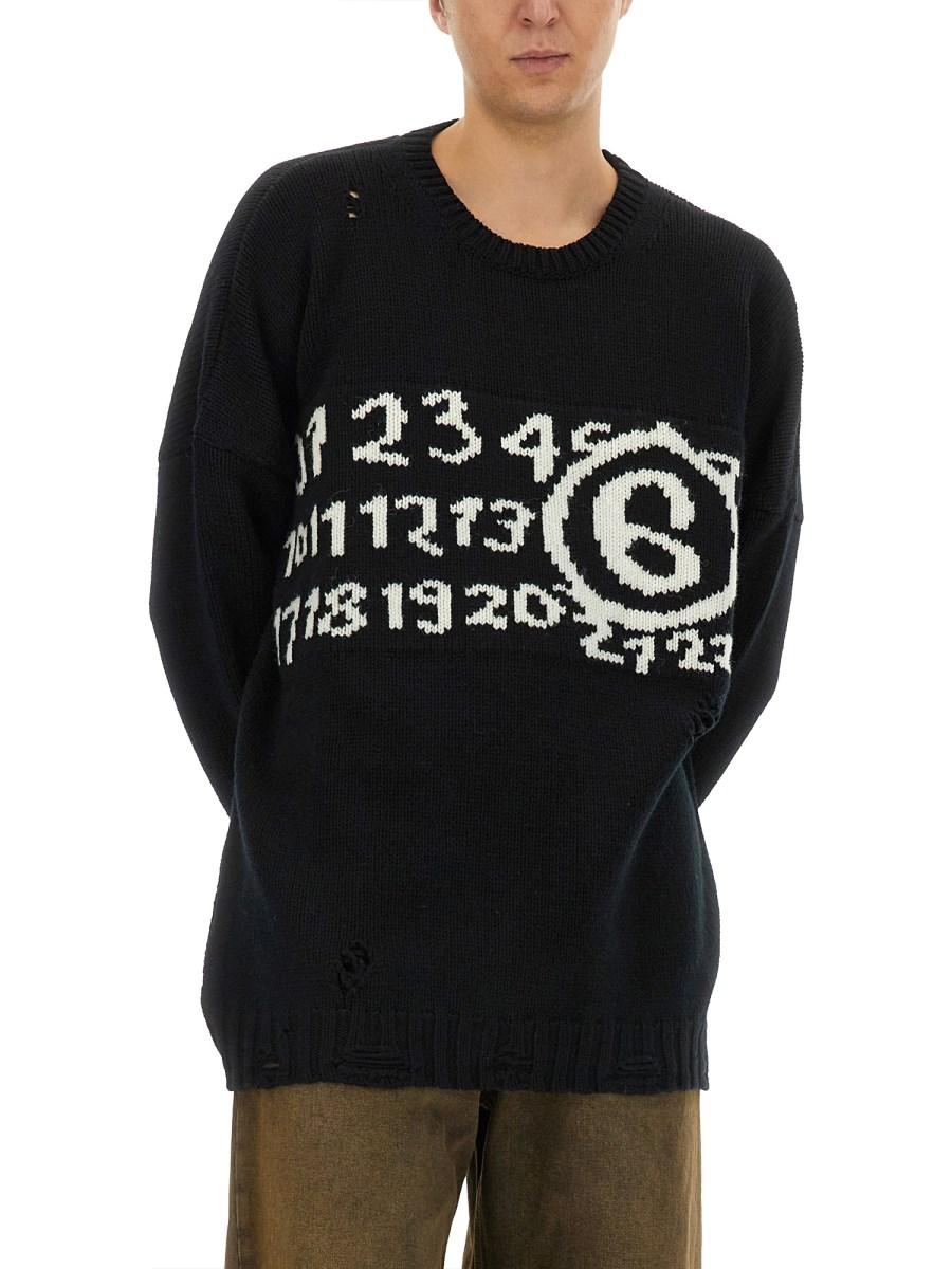 MM6 MAISON MARGIELA MAGLIA NUMERIC Ritorno libero