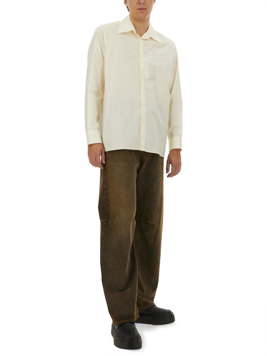 MM6 MAISON MARGIELA CAMICIA IN POPELINEDI COTONE Latest stili