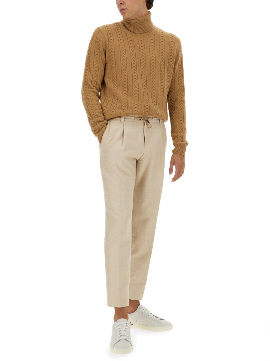 BOSS CAMEL MAGLIA DOLCEVITA IN LANA E CASHMERE Fino al 50% di sconto