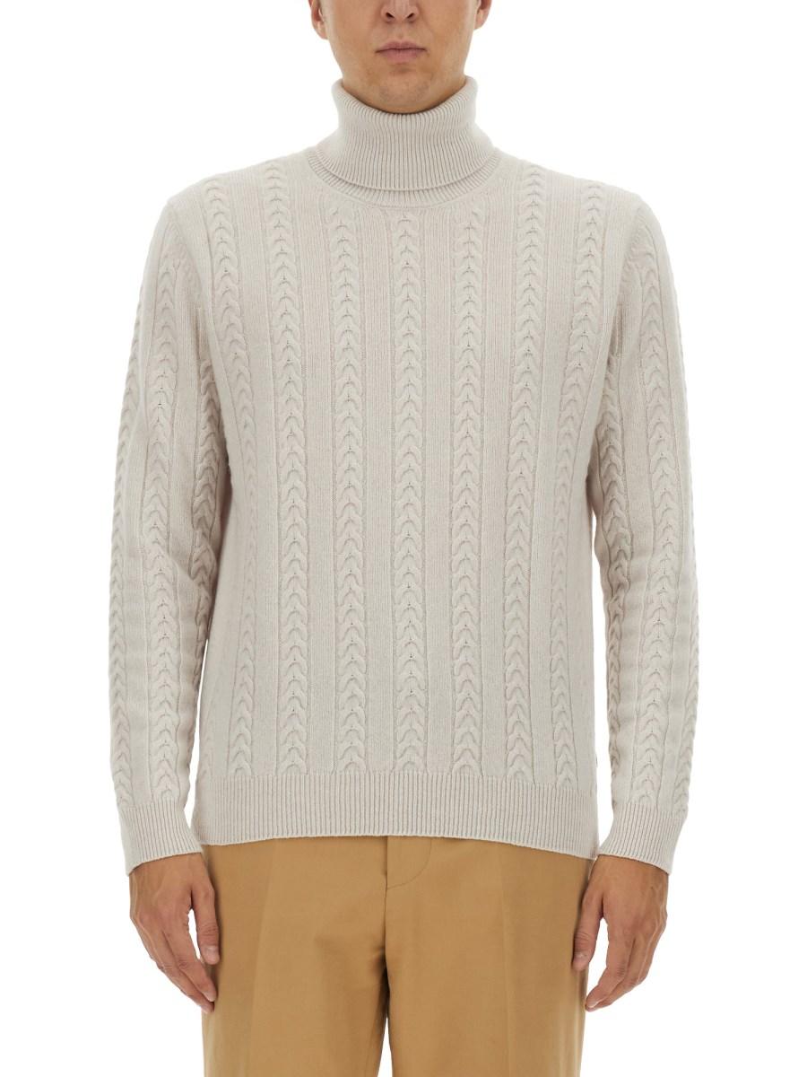 BOSS CAMEL MAGLIA DOLCEVITA IN LANA E CASHMERE Fino al 60% di sconto