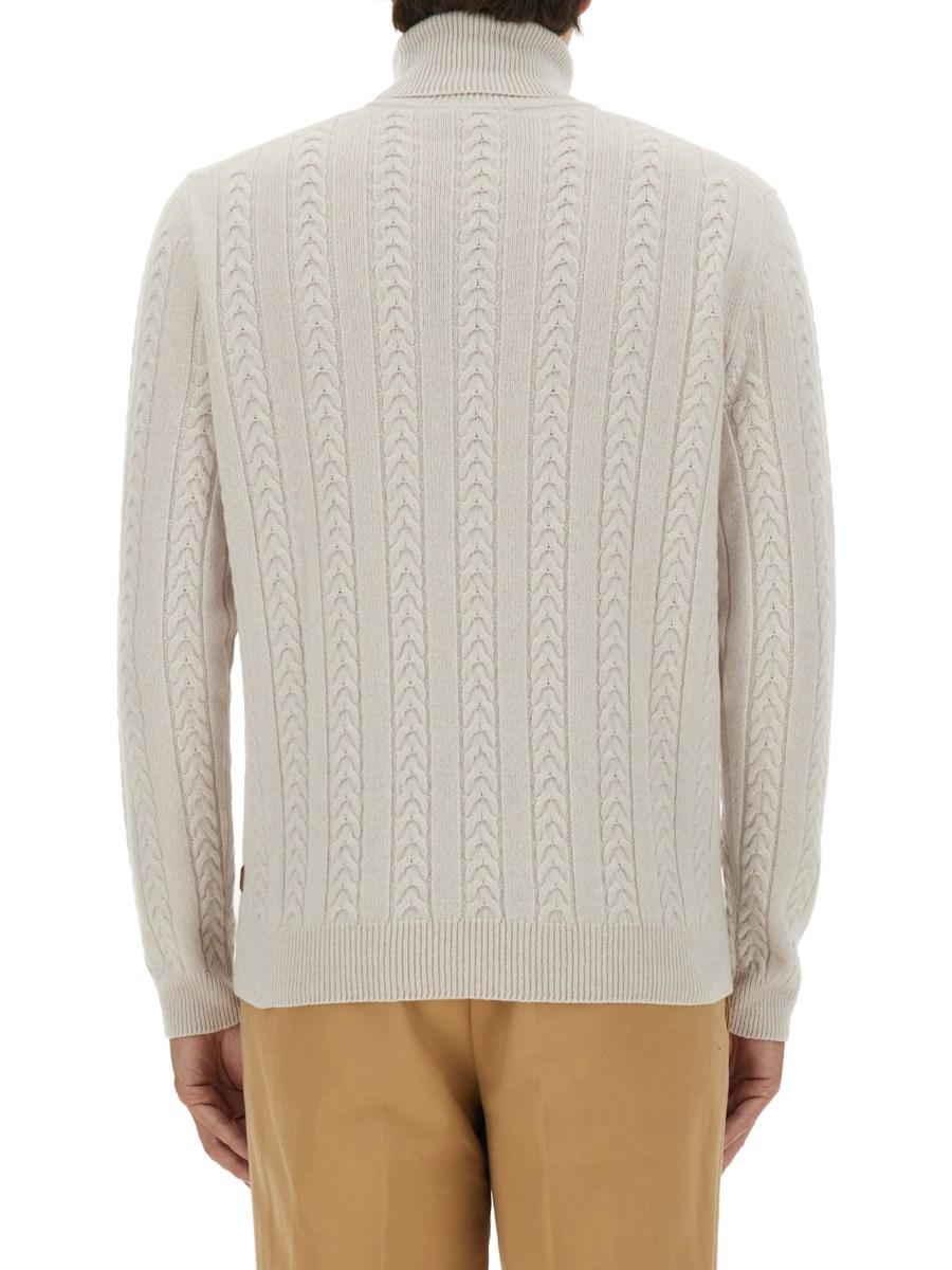BOSS CAMEL MAGLIA DOLCEVITA IN LANA E CASHMERE Fino al 60% di sconto