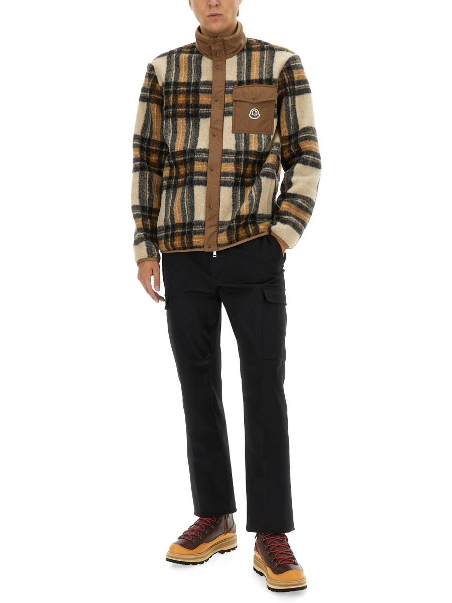 MONCLER FELPA CON ZIP EFFETTO TEDDY Fino al 65% di sconto