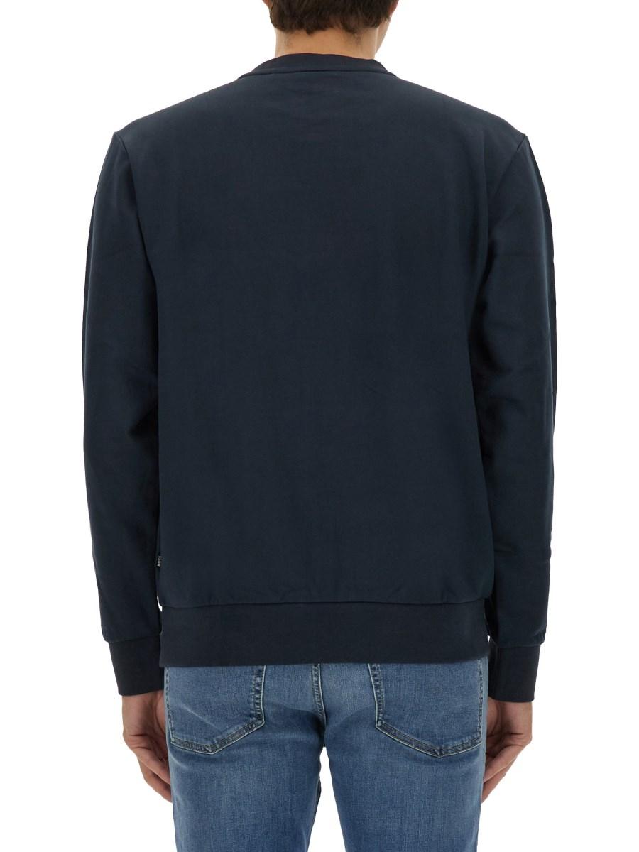 BOSS FELPA IN COTONE CON LOGO Fino al 55% di sconto