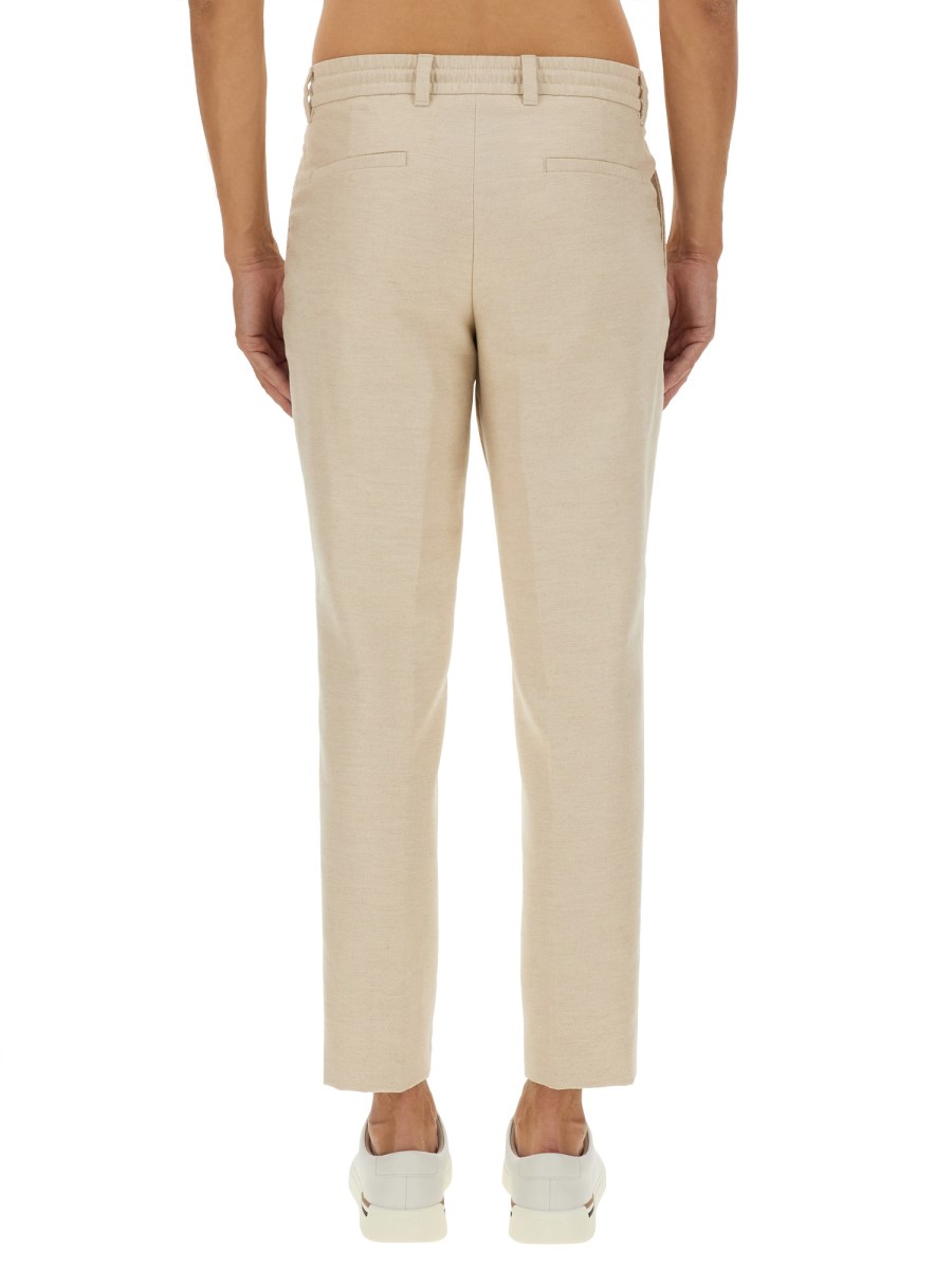 BOSS CAMEL PANTALONE IN COTONE Spedizione Gratuita