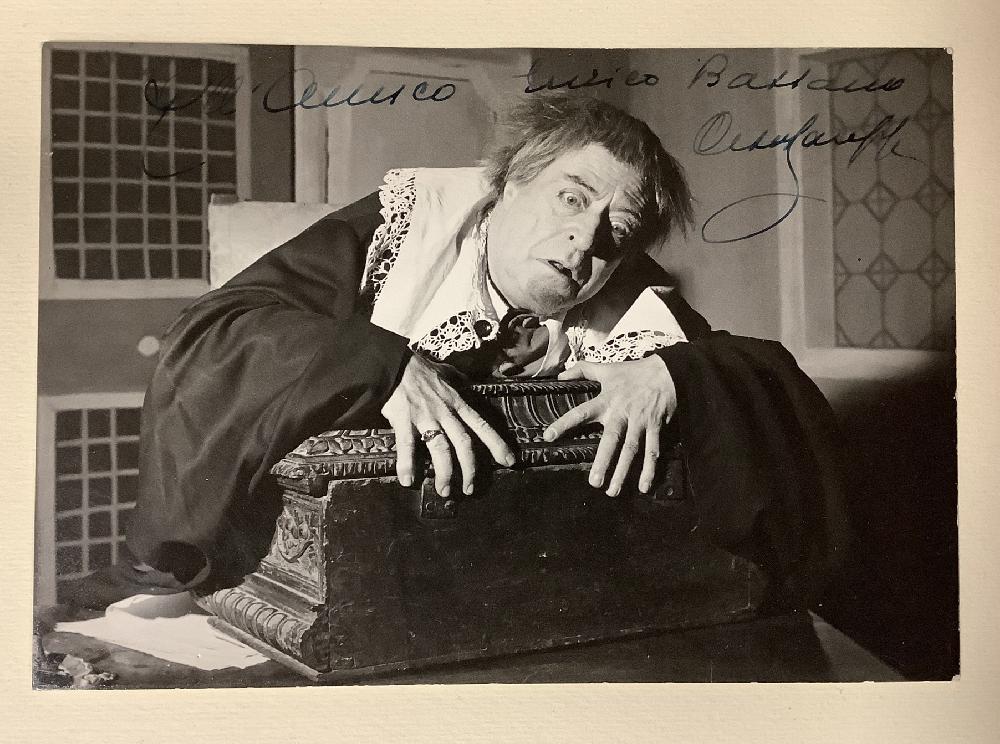 Abebooks Fotografia originale con dedica autografa dell attore Cesco Baseggio Ultimo giorno