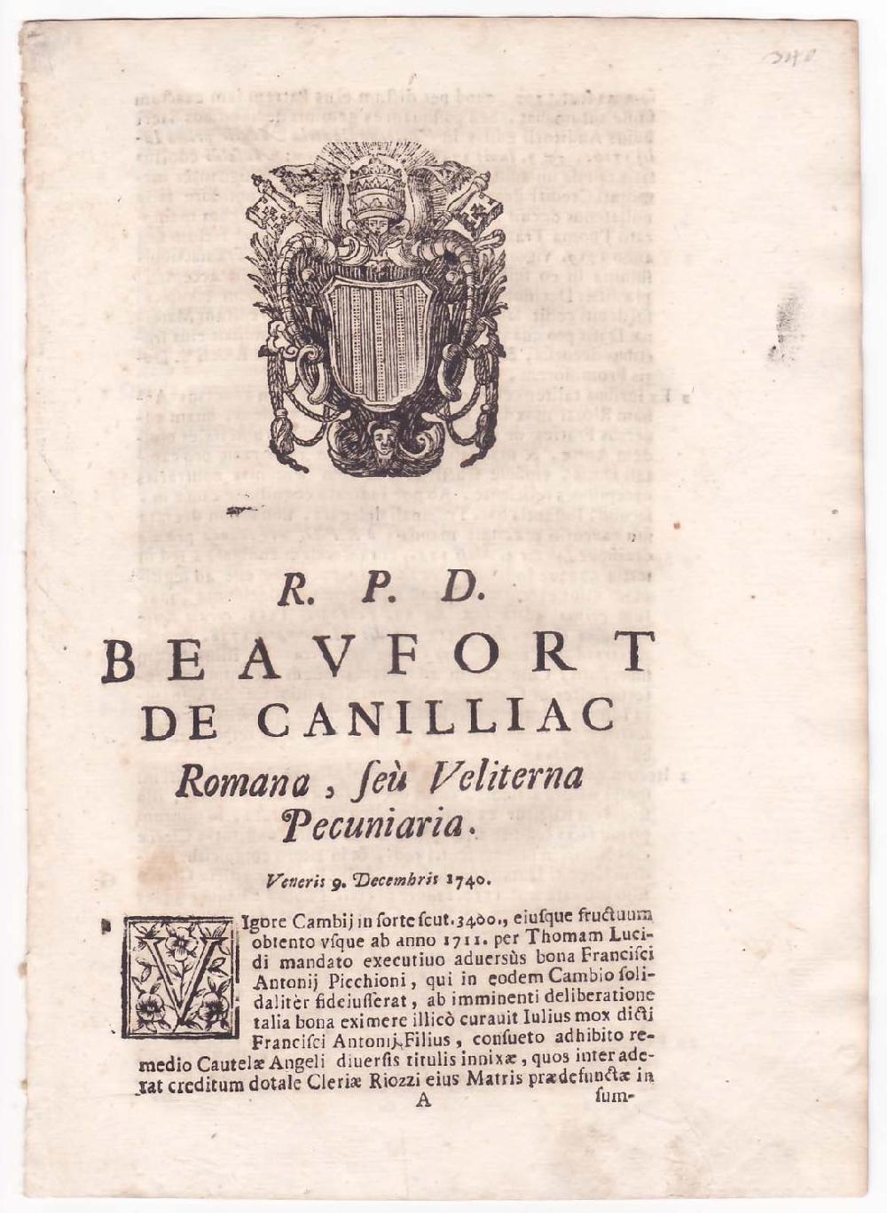 Abebooks R.P.D. Romana feu Veliterna Pecuniaria Nuovo